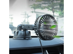 Ventilador Usb Starnearby Para Carro Com Ventosa, Rotação De 360 Graus, Ventilador De Resfriamento Para Carro, 10w, 3 Velocidades