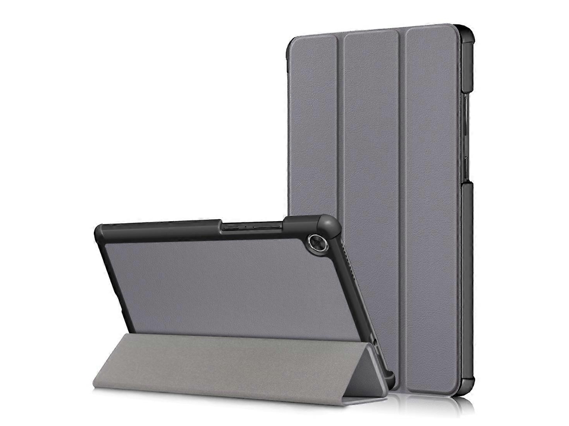 Capa Dobrável Horizontal Em Tpu Com Textura Custer Para Lenovo Tab M8, Com Suporte Triplo.