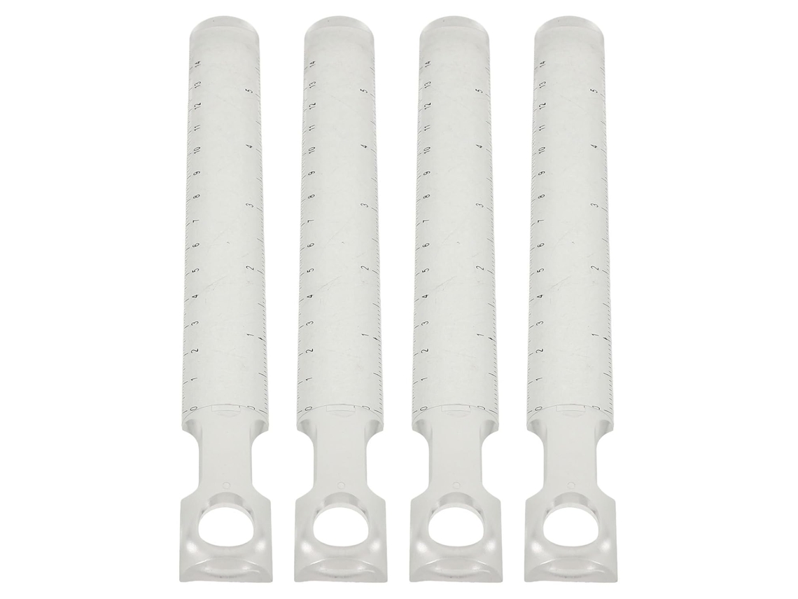 Conjunto Upkoch Com 4 Réguas Retas De Plástico Transparente: Lupa De