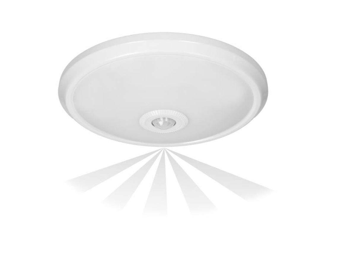 Plafon Led Zonda 12W 800Lm 4000K com Detector de Movimento Branco