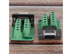 Adaptador Conector Db9 9pin Terminal Macho Fêmea