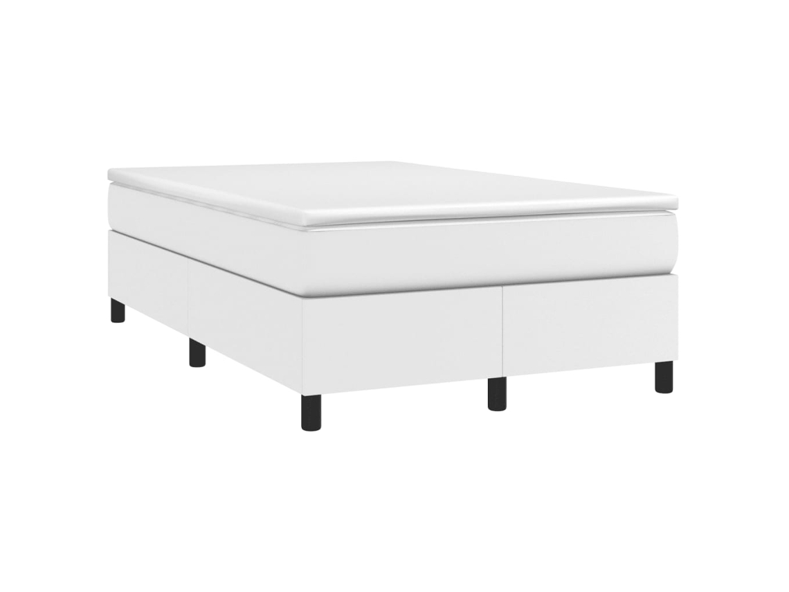 Box Spring Bed, Box Spring Beds Vidaxl Branco Couro Artificial (120 X 190 Cm)