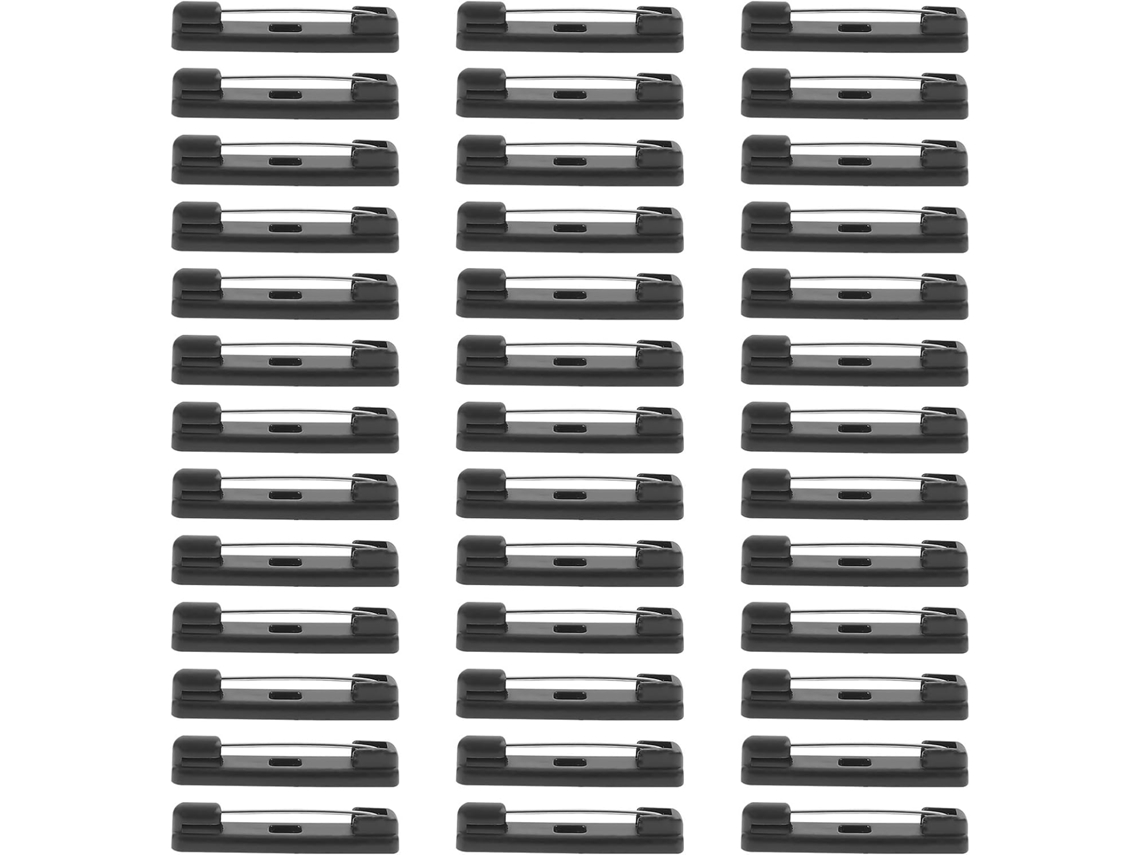 Stobaza Conjunto De 300-pins Plástico Preto Para Crachás Bar, Leves E Fáceis De Usar Para Escritórios Restaurantes