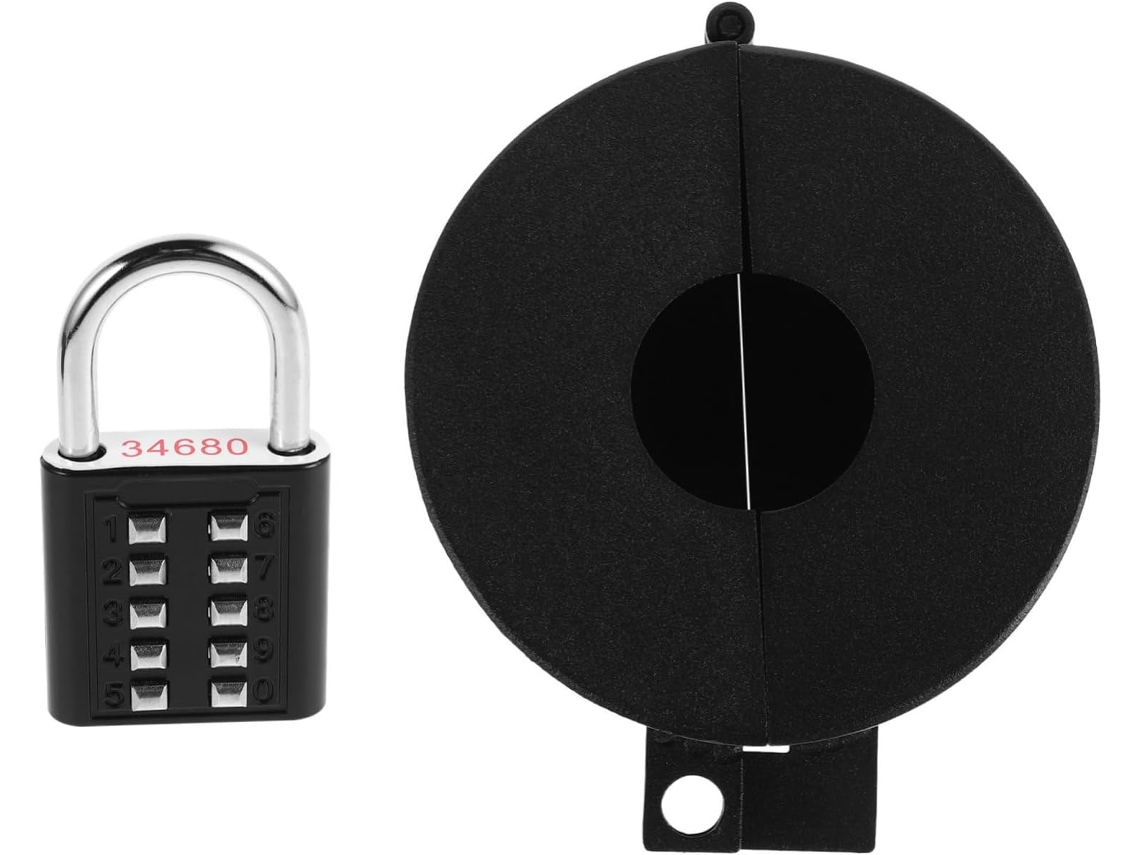 Tehaux Capa De Segurança Para Maçaneta Porta Dispositivo Elegante E Discreto Impedir Instalação Não Autorizada