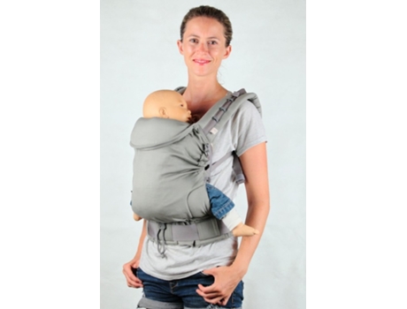 Mochila porta-bebês padrão LING LING D'AMOUR P4 LING LING D'AMOUR, a partir de 4 meses, porta-bebês ergonômico com tecido envolvente, leve, fresco e fácil de usar, Duna