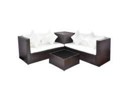Garden Furniture Set, Garden Furniture Sets Vidaxl Marrom Rattan / Vime (n/a)