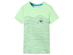T-shirt Para Criança Verde-néon 128