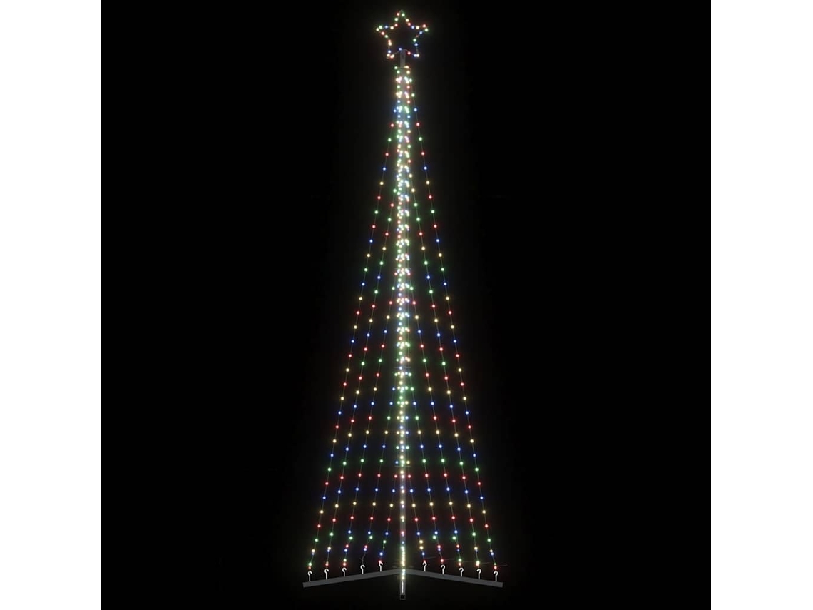 Vidaxl Led Árvore De Natal 495 Leds Coloridos 300,5 Cm