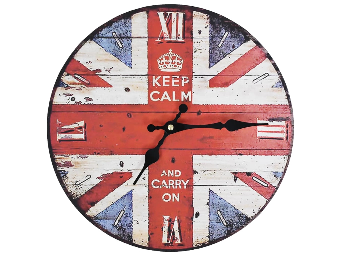 Wall Clock, Wall Clocks Vidaxl Multicolor Mdf (30 Cm)