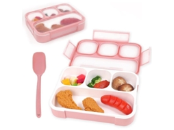 Bento Box Nova Line 1000ml com 2 Compartimentos e Talheres | S/MARCA