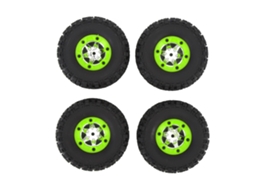 Mali 4 Pneus de Carro de Controle Remoto com Adesão Aprimorada Borracha Conjunto de Rodas para Wltoys 12428 12427 124006