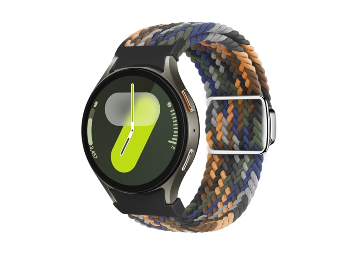 Bracelete para Samsung Galaxy Watch 7/6/5/4 Loop Nylon Fivela Magnética Camo Colorido XIAOMOYU