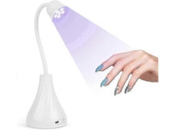 Lâmpada de Unhas Led Uv Mini Lotus Hands Free Light Secador Rotativo Secagem Rápida Cura Esmalte GOKOCO