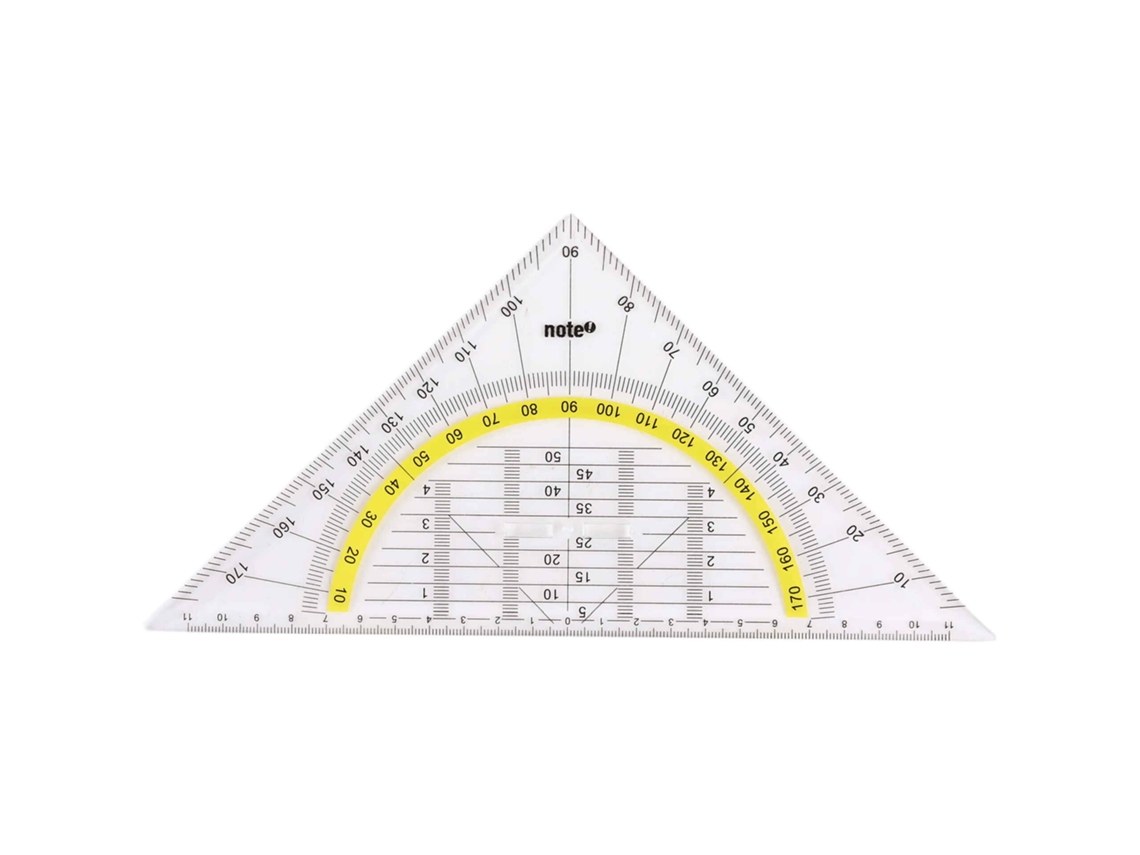 Esquadro Geométrico 22cm Com Pega NOTE!
