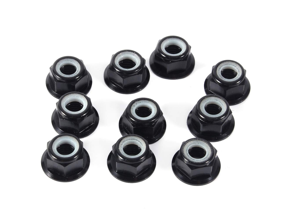 Conjunto de 10 M5 C Travamento Porcas, Nylon Travamento Porcas, Inserto de Alumínio Travamento Porcas para Uso