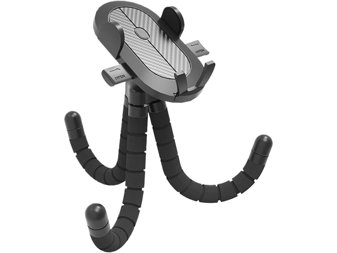 Suporte Para Smartphone Ajustável E Com Rotação De 360 Graus Design Antiderrapante Ideal Carrinho Compras, Caiaque
