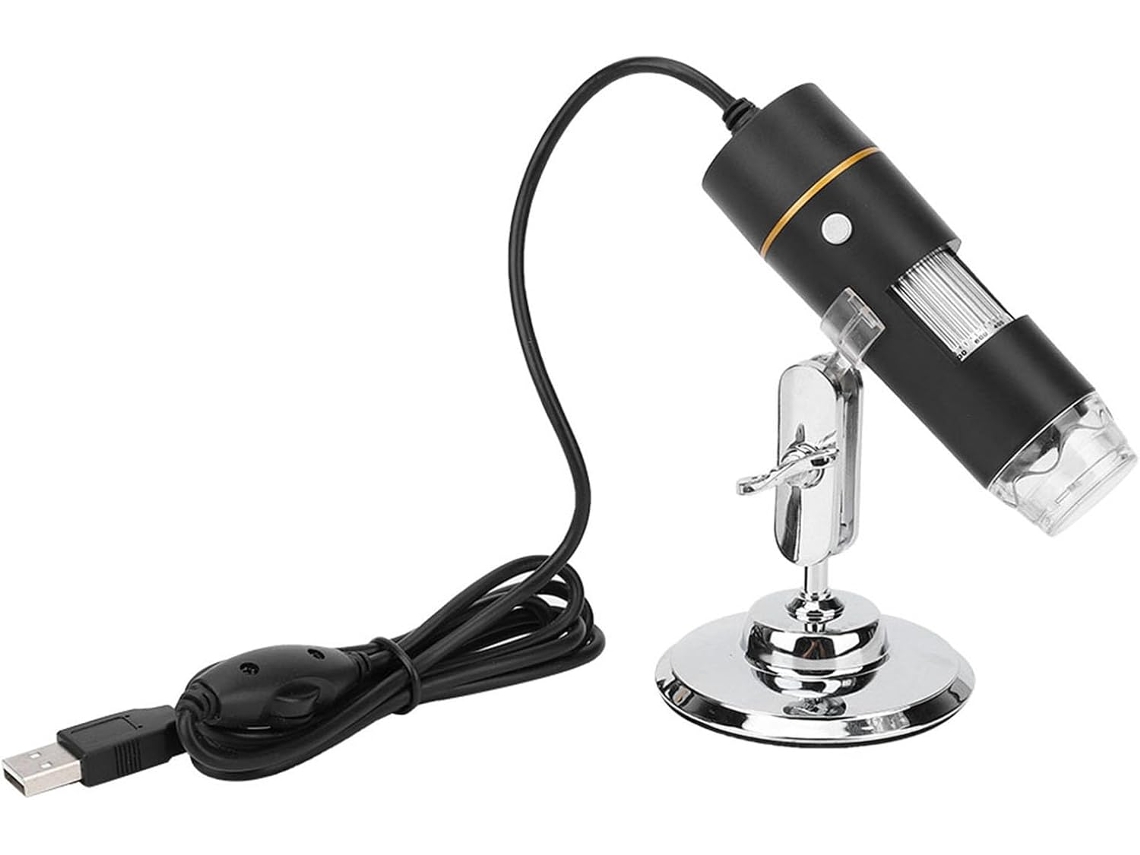 Microscópio Digital Usb Hd 1000x, Lupa Com 8 Luzes Led Para Estudantes