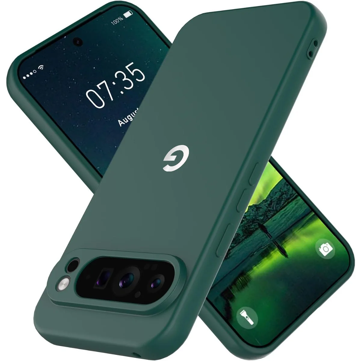 (verde, Google Pixel 8a) Capa De Silicone Macia E Agradável Ao Toque, Capa Protetora À Prova De Choque.