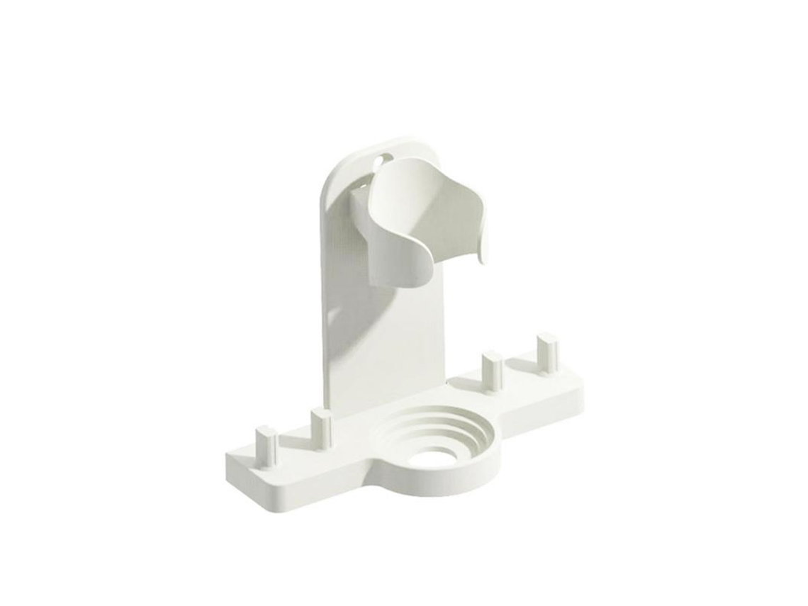 Suporte de Parede para Escova de Dentes Elétrica, com Dreno, Antiderrapante, para Higiene Bucal. MDUG (branco 1)