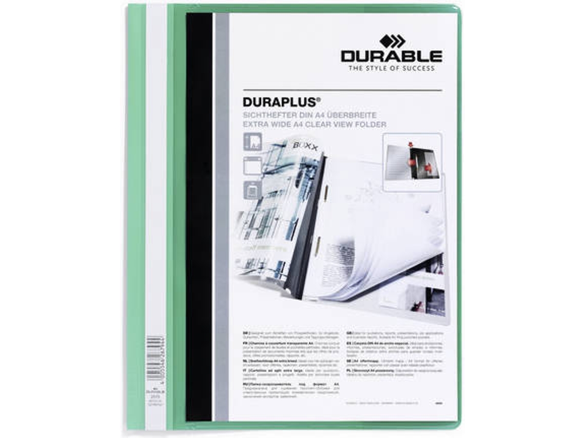 Pasta DURABLE Duraplus Verde (A4)