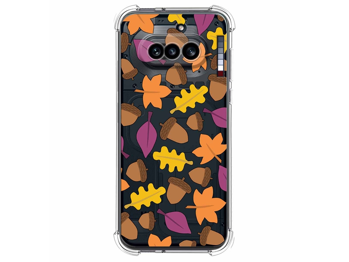 Capa Tumundosmartphone Transparente De Silicone À Prova De Choque Para Nothing Phone 4a 5g Design Outonal Com Estampa De Desenho Animado