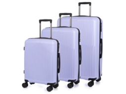 Conjunto de 3 Malas Trolley Pp Leve Impactos DAM