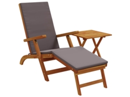 Maison Exclusive - Espreguiçadeira Reclinável E Dobrável 2 Pcs Cinzento-escuro