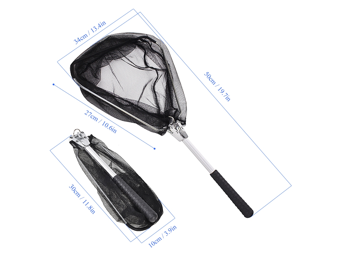 Rede Triangular de Pesca para Peixes Plegável