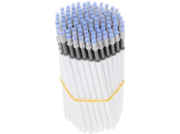 Pacote Com 100 Minas De Reposição Para Canetas Em Gel, Plástico Branco