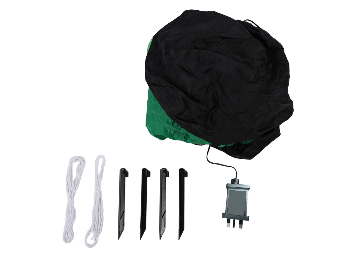 Decoração De Jardim Inflável Com Iluminação Verde 2.4m