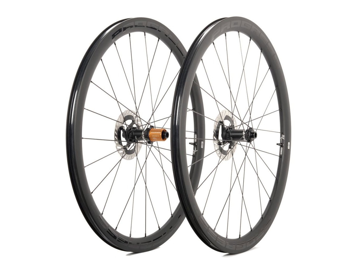 Par Rodas Estrada Aero Disc Tubular Preto 12 X 100 / 12 X 142 Mm / Shimano/Sram Hgprogress