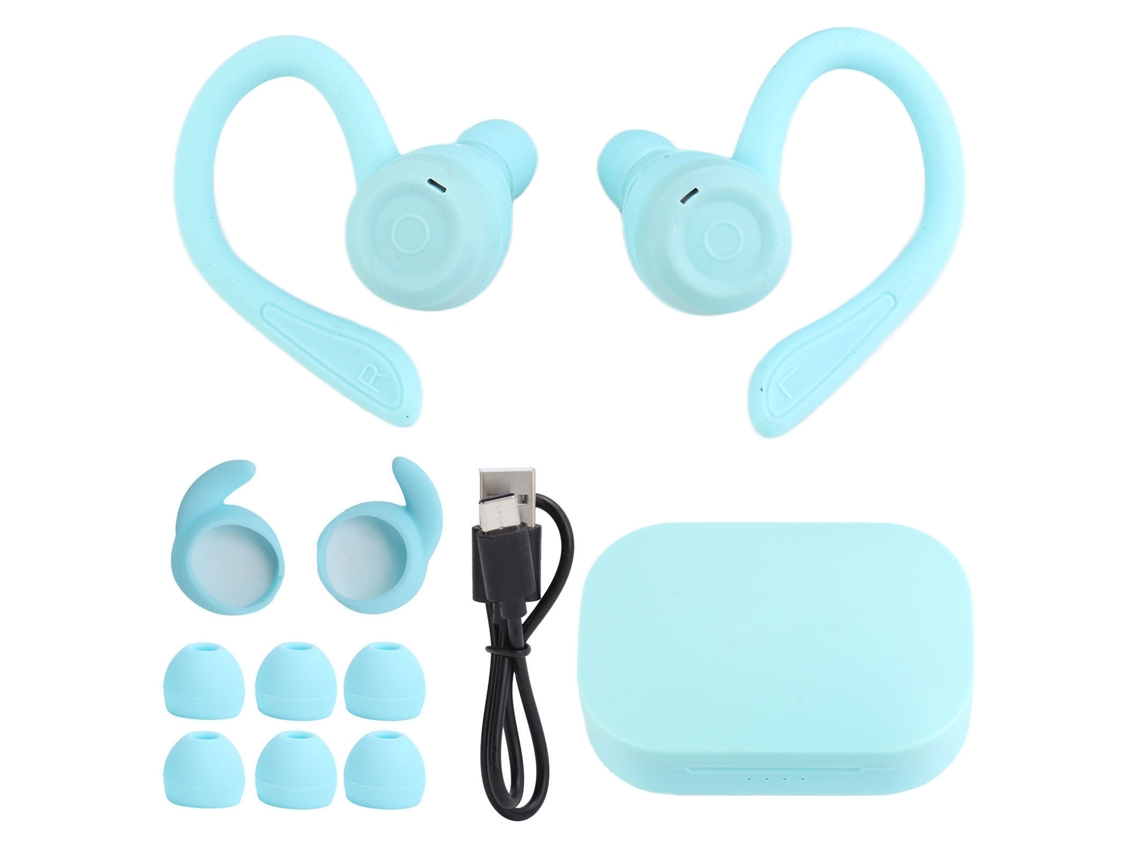 Auriculares inalámbricos Bluetooth con gancho para la oreja, intrauditivos con estuche de carga S/MARCA