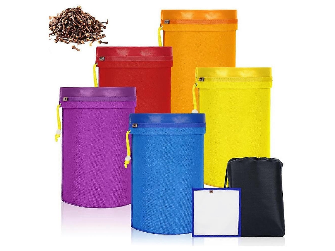 Pacote Com 5 Sacos Filtrantes De 1 Galão (3,8 Litros), Sacos De Armazenamento Com Tela Filtrante, Sacos De Malha Fina Reutilizáveis Para Fermentação C