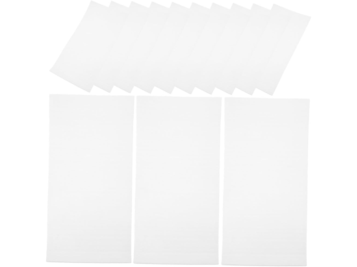 Pacote com 100 folhas de espuma EPE de 7x14cm, folhas leves para embalagem e materiais de mudança.