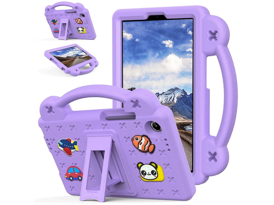 Capa Infantil Em Eva Para Tablet Lenovo Tab One/tab K9roxo Ushion
