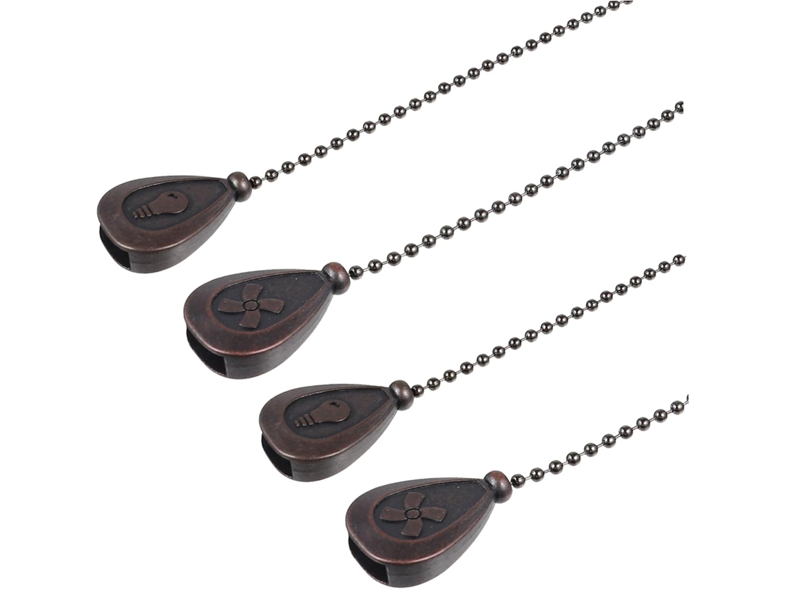 Conjunto De 4 Peças De Ventilador De Teto E Luminária Pendente Em Estilo Vintage, Ideal Para Banheir Gokoco