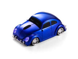 Rato Yizhood M 0308 Sem Fio 2.4ghz Beetle Car Shape Computador Usb Óptico 1600 Dpi Gaming Mini Para Laptop Pc Office Gamer Azul