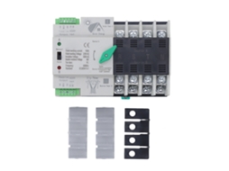 Interruptor Automático de Transferência de Doble Potência 4p Ats 100a Ac220v Montagem em Trilho 35mm