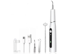 Limpador de Escova Dentes Ultrassônico para Cães, Removedor Placa Bacteriana Animais Estimação Ntes com 3 Modos Kit Limpe GOKOCO