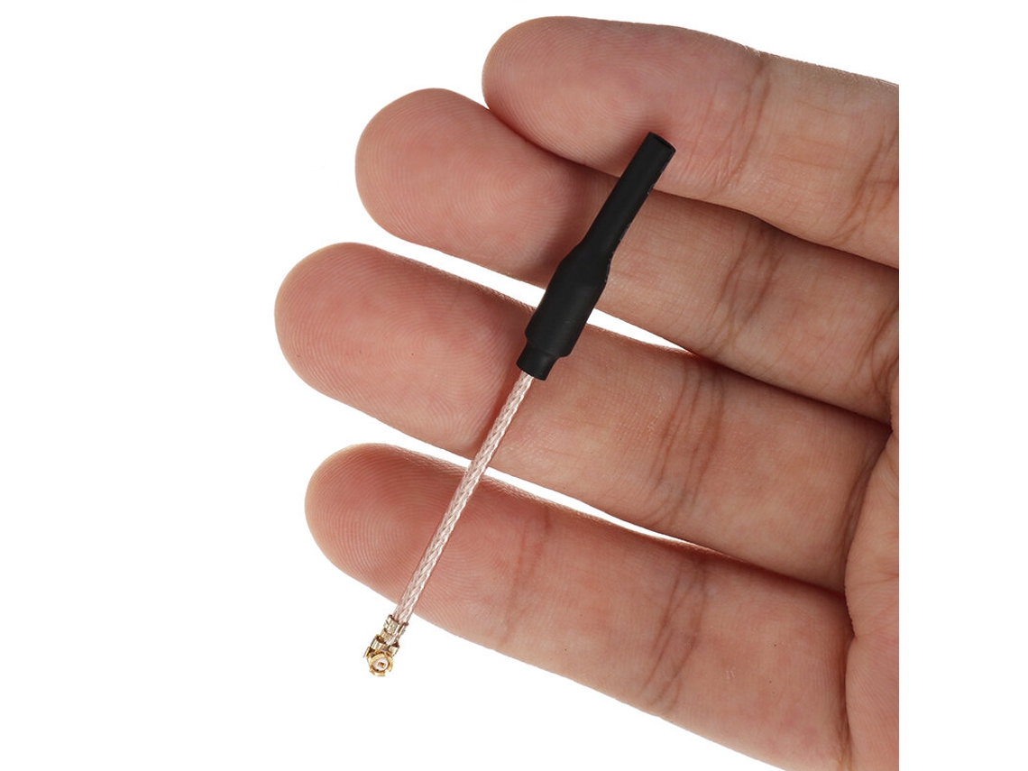 4 Peças Hglrc 90mm 5.8ghz 3dbi U.fl Ipex Ipx Antena Fpv Linear Omnidirecional de Latão Rg178 para Drone Rc MDUG