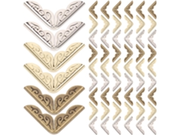 Coins Décorations Élégantes Lote De 60 Em Metal Style Antigo E Proteção De Moedas Para Álbuns E Scrapbooking