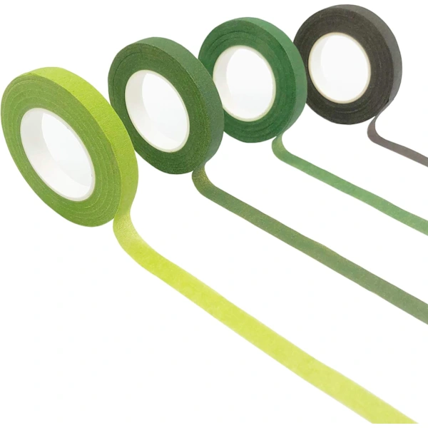 4 Rolos de Fita Floral, Fita Autoadesiva À Prova D' Água para Embrulhar Flores, Hastes de Buquês e Artesanato Diy BRILVIBERA (4 Cores)