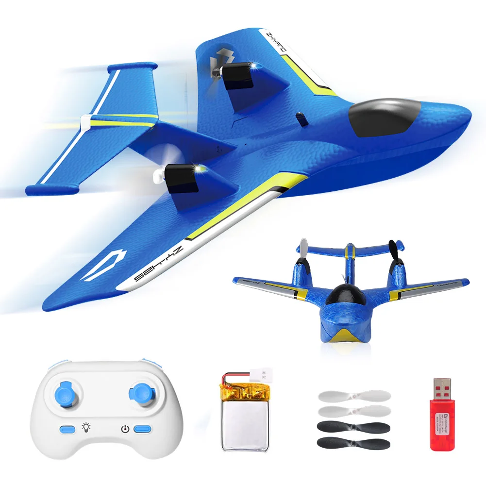 (azul) Aeronave Anfíbia De Controle Remoto, 2 Canais