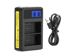 Carregador De Bateria Digital (display Lcd, Interface De Carregamento Usb)