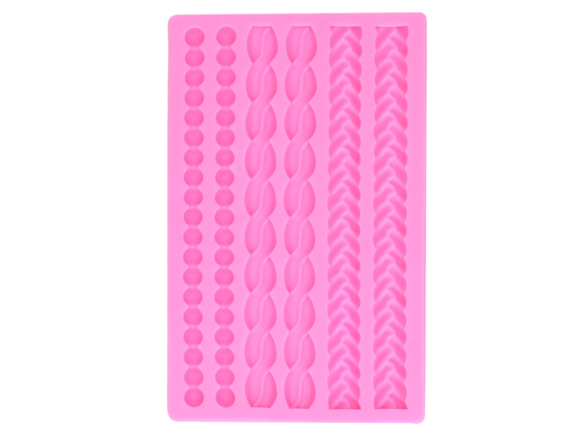 Ronjoe-mold De Silicone Pérola Com Corda Tecida Para Decoração De Bolo E Diy Baking