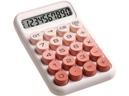 Calculadora multifuncional com design elegante, botões flexíveis em gradiente e design ergonômico para estudantes.
