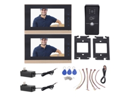 Sistema Interfone Inteligente Com Tela 7" Hd Preto