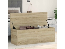 Vidaxl Caixa De Arrumação 102x35x35 Cm Deriv. Madeira Carvalho Sonoma