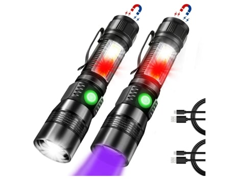 Lanterna de Cabeça Capacete Profissional Compacta Com Bateria Recarregável  USB LED CREE + LED COB -  - Lanternas Táticas, Lanternas  de LED, Lanternas de Caça, Lanternas para Pesca, Lanternas de Cabeça