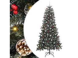 Conjunto 1 Árvore De Natal Moderna Vidaxl Verde Pvc (240 Cm)